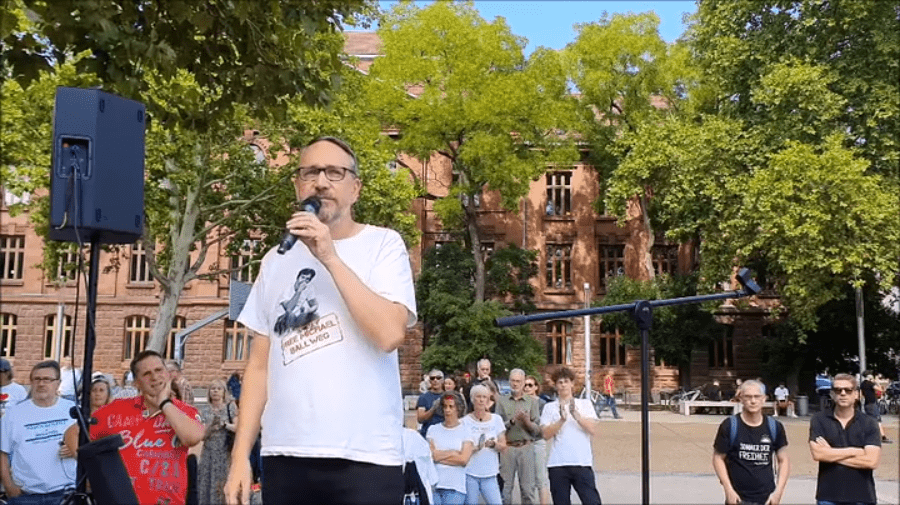 2022-09-04 Ralf Ludwig Rede Demo Saarbrücken wir sind die rote Linie