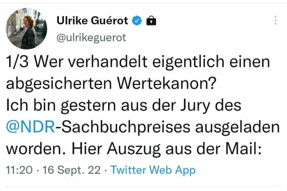 Ulrike Guerot aus Jury geworfen