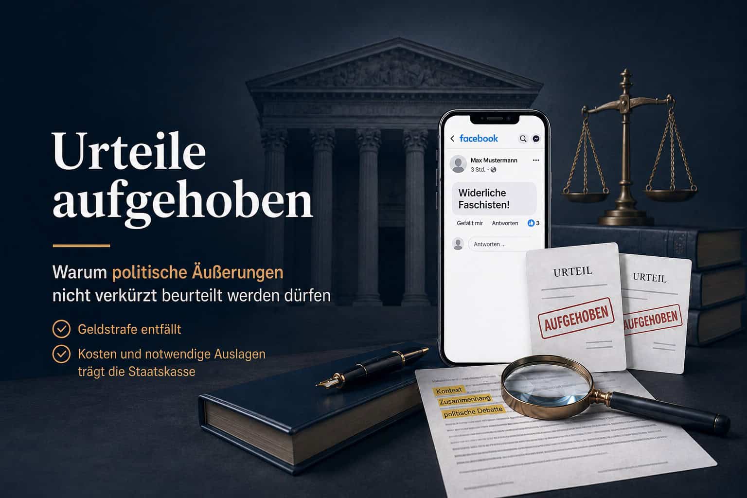 6.000 Euro für zwei Worte – bis die Verteidigung den ganzen Zusammenhang prüfte